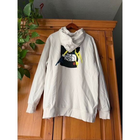 The North Face Men’s Back Graphic Hoodie XXL – Cream / Multicolor Logo - Picture 7 of 13